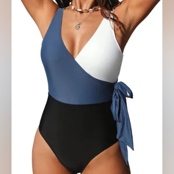 Cupshe Swim Cupshe Color Block One Piece Swimsuit Poshmark